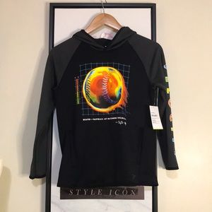 Old Navy Active Boy’s Black Long Sleeve Sweatshirt L (10-12)